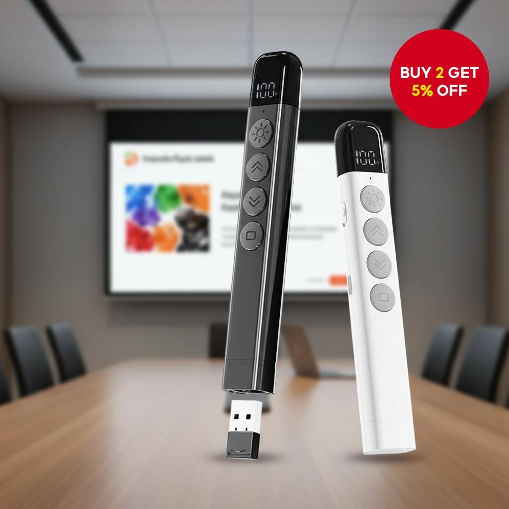 Wireless USB Remote Clicker Pen for PowerPoint, RF Flip Presenter for ...