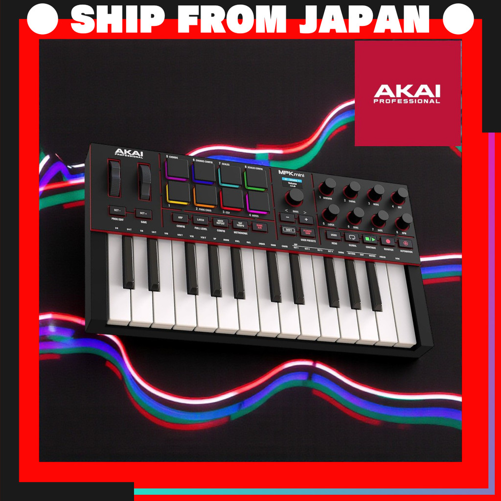 Akai Professional MPK Mini IV USB-C MIDI Keyboard Controller for ...