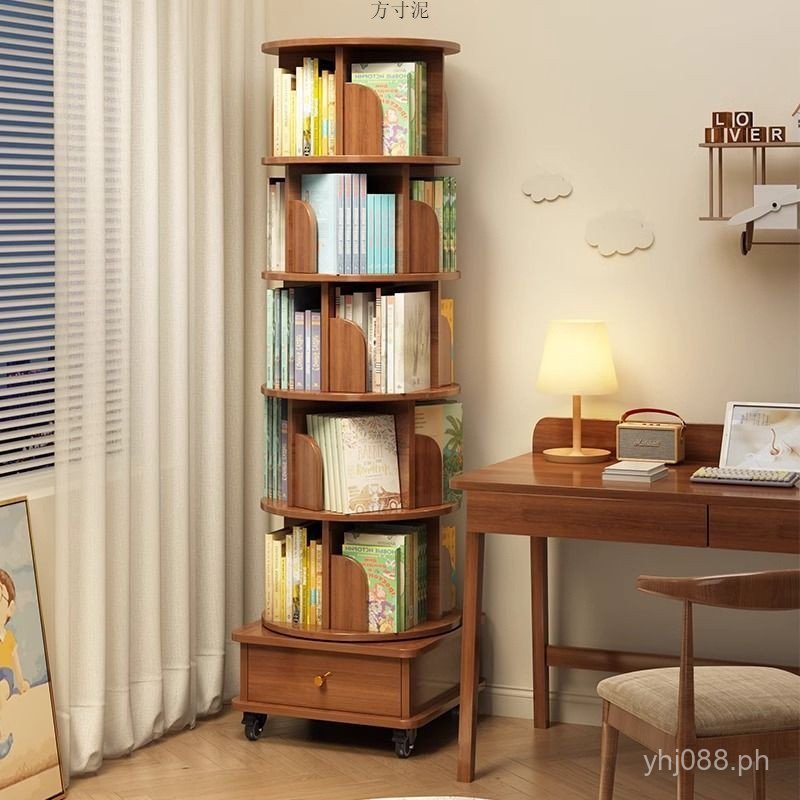 Rotating Small Wall Cabinet Storage Rack for Picture Books ...