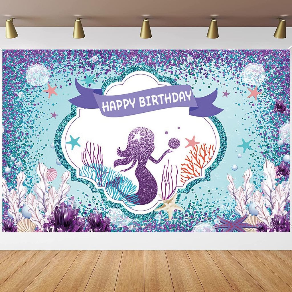 Mermaid Birthday Party Decorations Under The Sea Mermaid Birthday Party ...