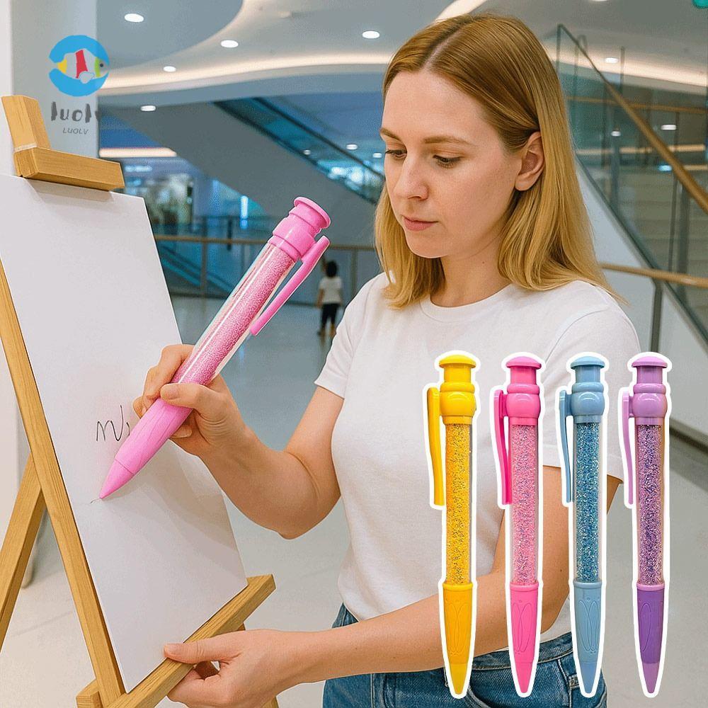 LUOLUVO Oversize Writting Pen, Plastic Large Big Ballpoint Pen ...