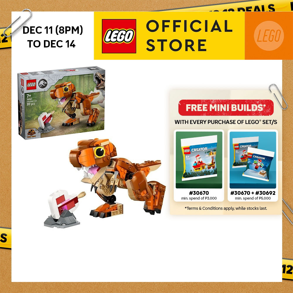LEGO Jurassic World 76967 Little Eatie: T. rex (317 Pieces) | Shopee ...
