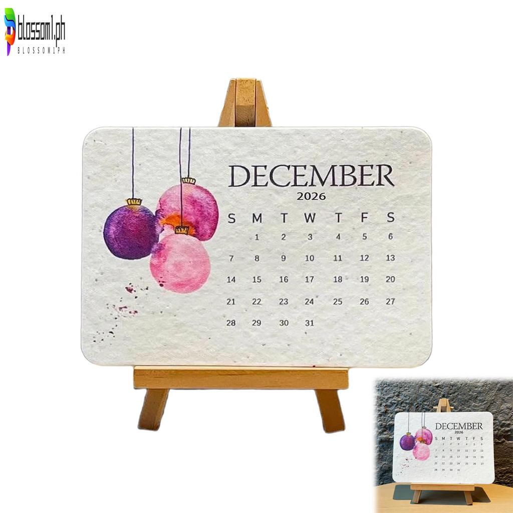 2026 Plantable Seed Paper Calendar with Wildflower Seeds Biodegradable ...