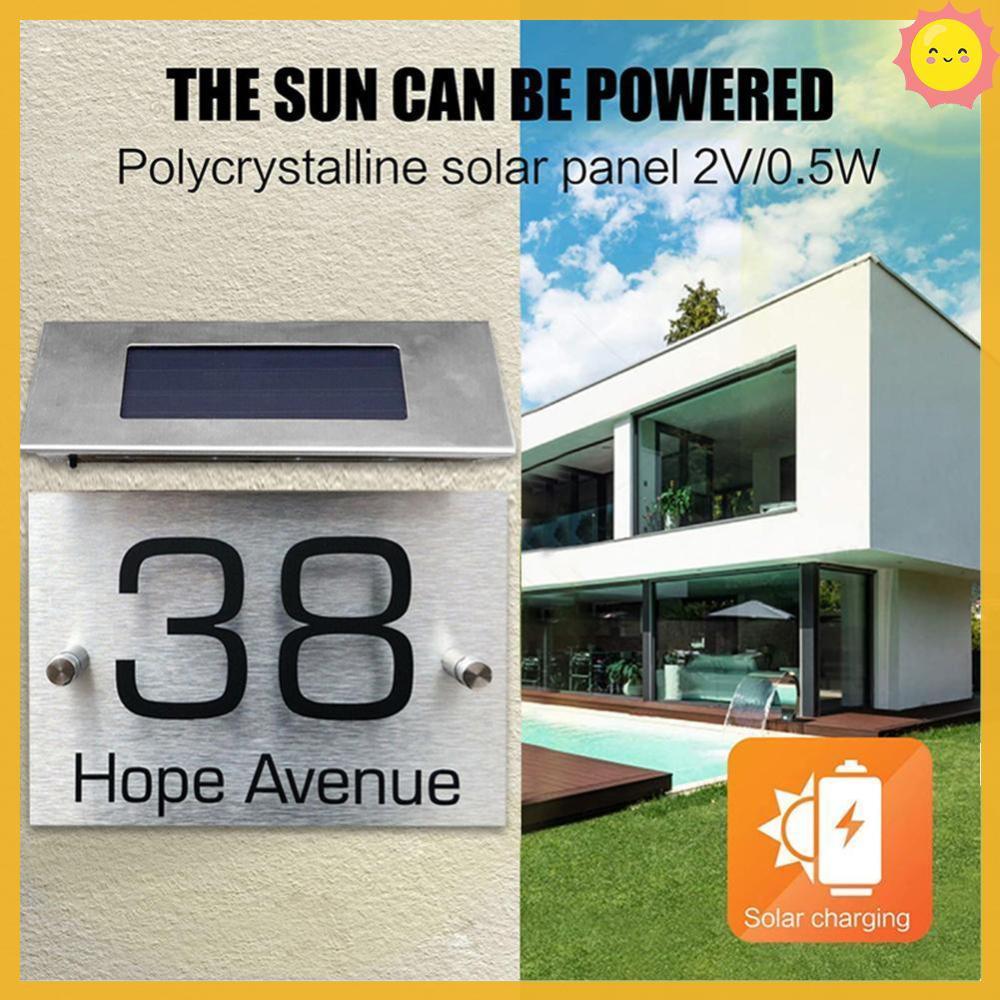 Digital Address Indication Plate Light Control Door Number Warning Sign ...