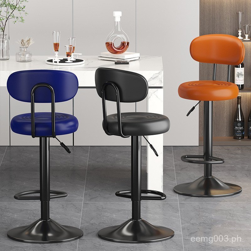 Swivel Bar Stool Chair Front Desk High Chair Bar Chair Home Bar Counter ...