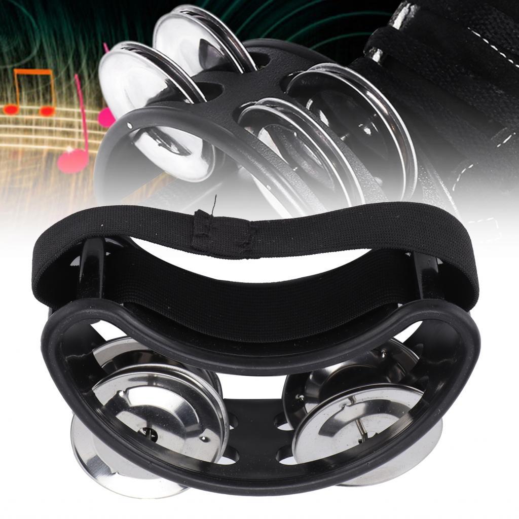Metal Jingle Bell Foot Tambourine Drum Set for Music Enthusiasts Nylon ...