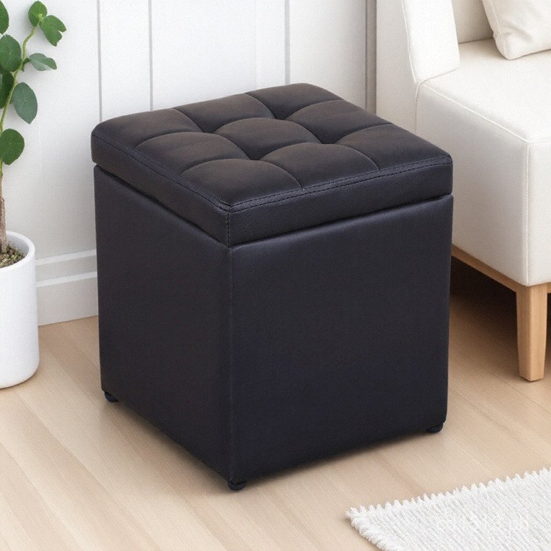 Storage Stool Clothing Store Leather Stool Small Sitting Stool Fitting ...