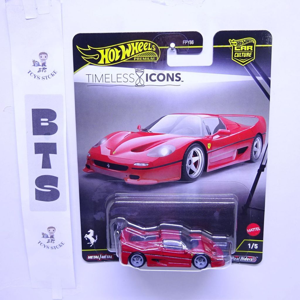 Hot Wheels Ferrari F50 Red Timeless Icons Italian Super Car - Foto 2