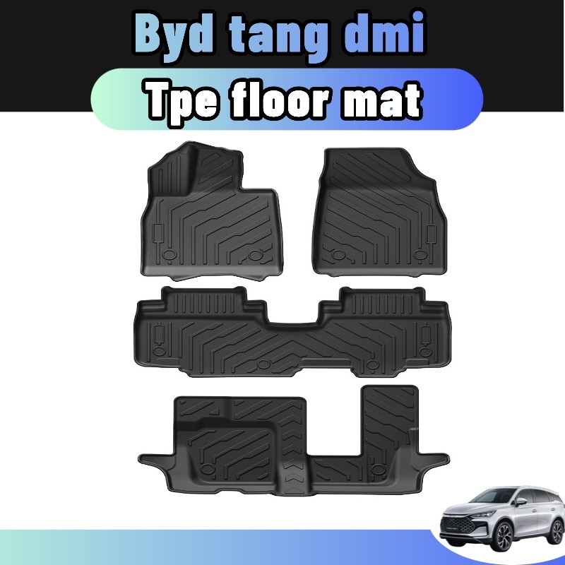For byd tang dmi Car Floor mat anti slip 3D Tpe Four Seasons Waterproof ...