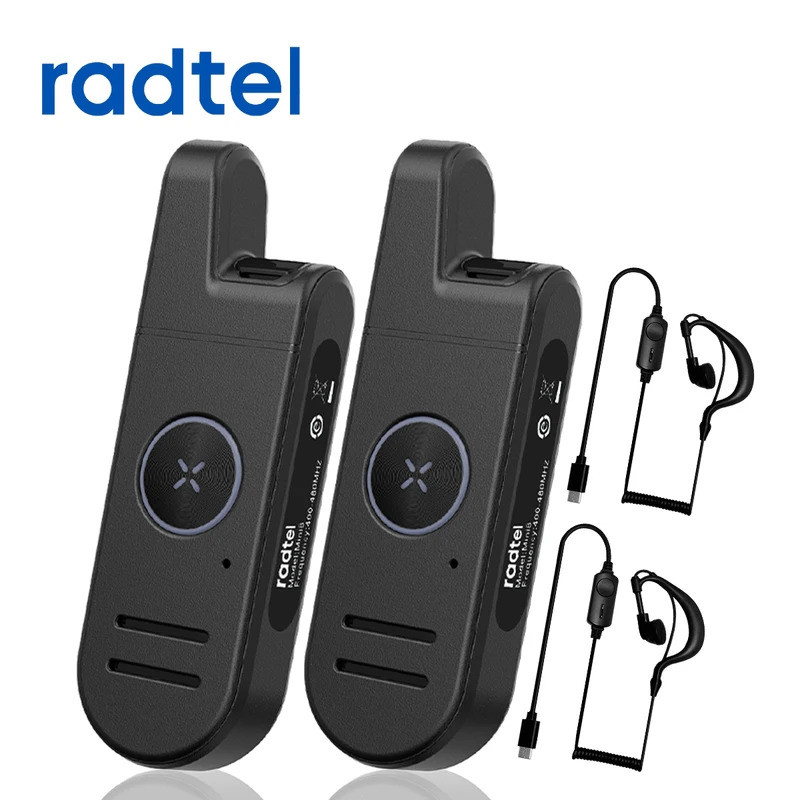 Radtel RT13 Super Mini Walkie Talkie PALM Radio Bing PTT Button UHF 400 ...
