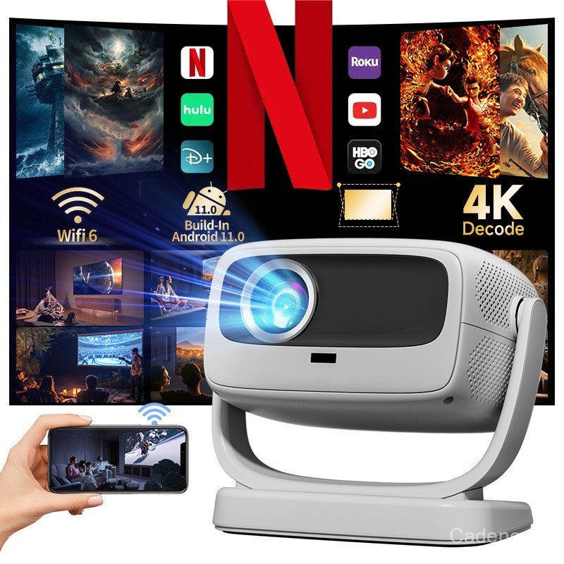 Foreign Trade Exclusive New Model Projector Home Ultra HD Portable ...