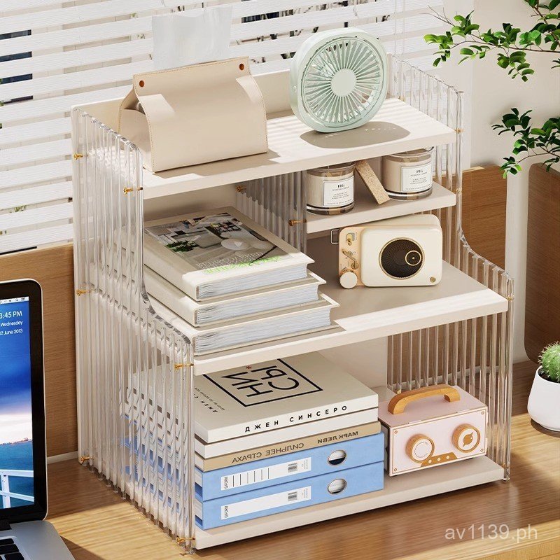 Workstation Shelf Storage File Rack Desk Dining Table Bookshelf Office ...
