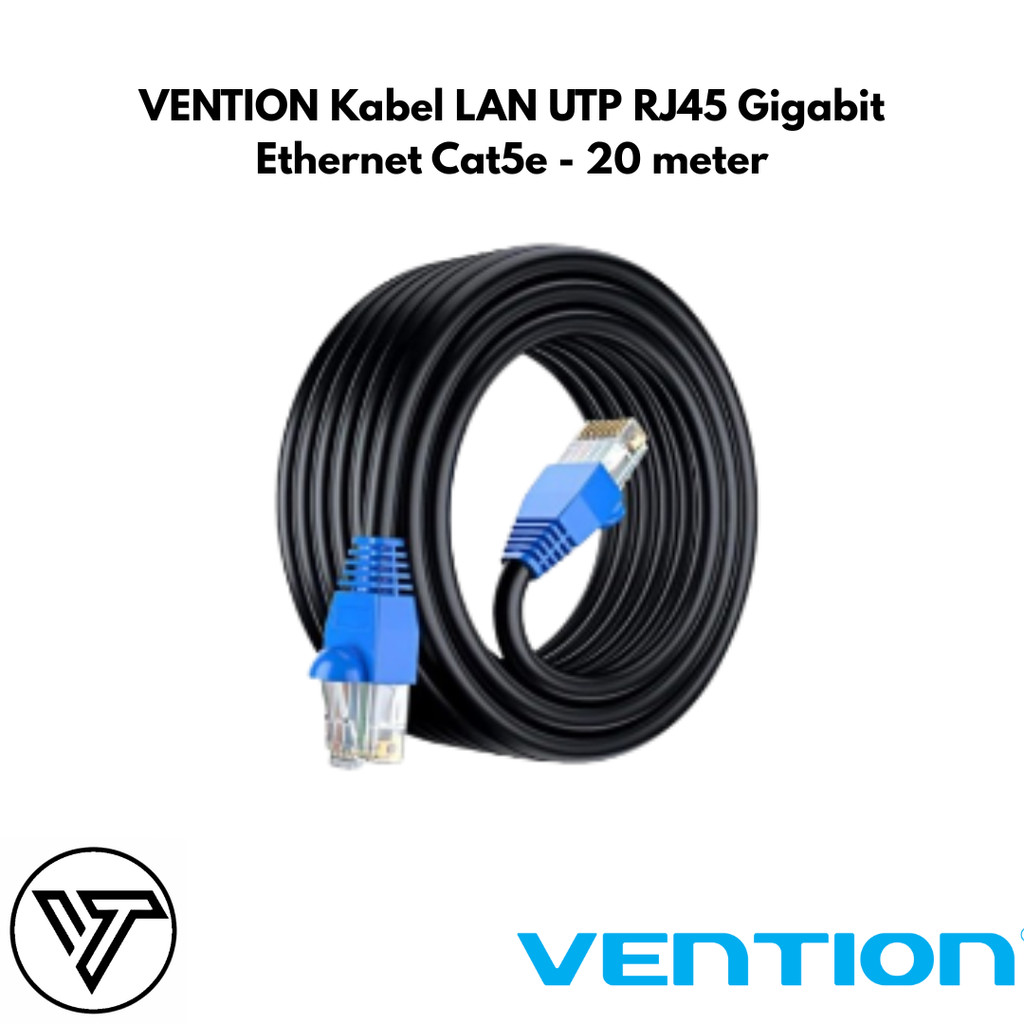 VENTION RJ45 Gigabit Ethernet Cat5e UTP LAN Cable - 20 meters | Shopee ...