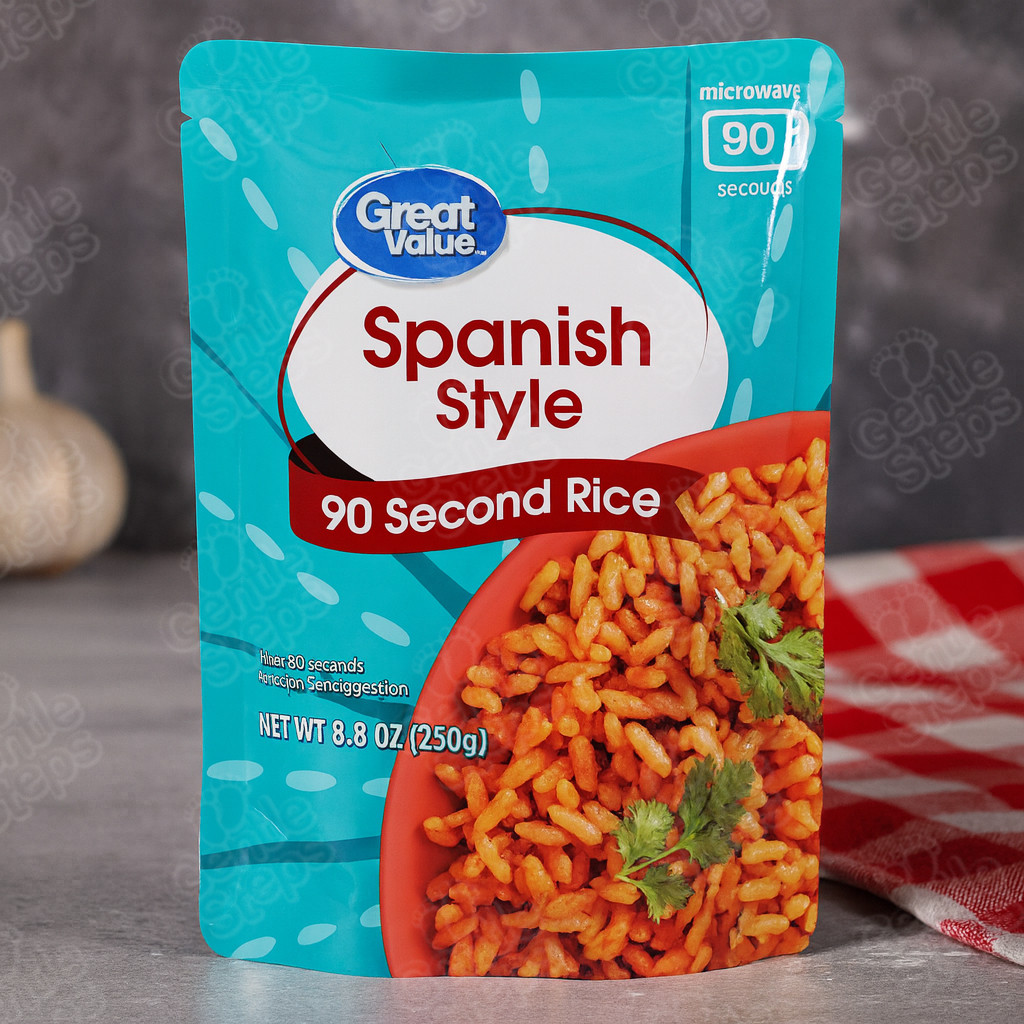 GREAT VALUE SPANISH STYLE 90 SECOND RICE MICROWAVE READY 8.8 OZ (250g ...