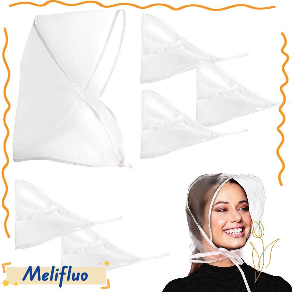 MELIFLUO Rain Hats, Protect Hairstyle Hair Protector Hood, Rain Scarf ...