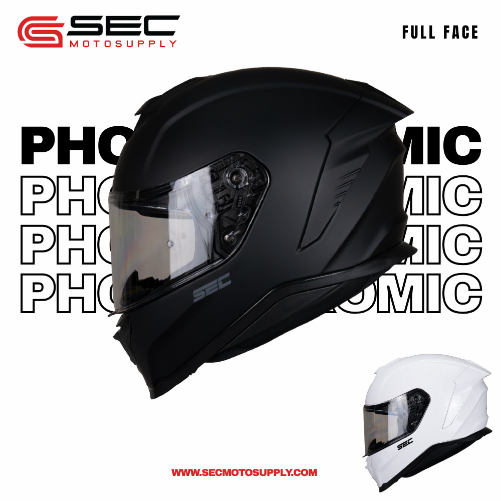 SEC Chroma Full Face Motorcycle Helmet w/ Photochromic Visor | Shopee ...