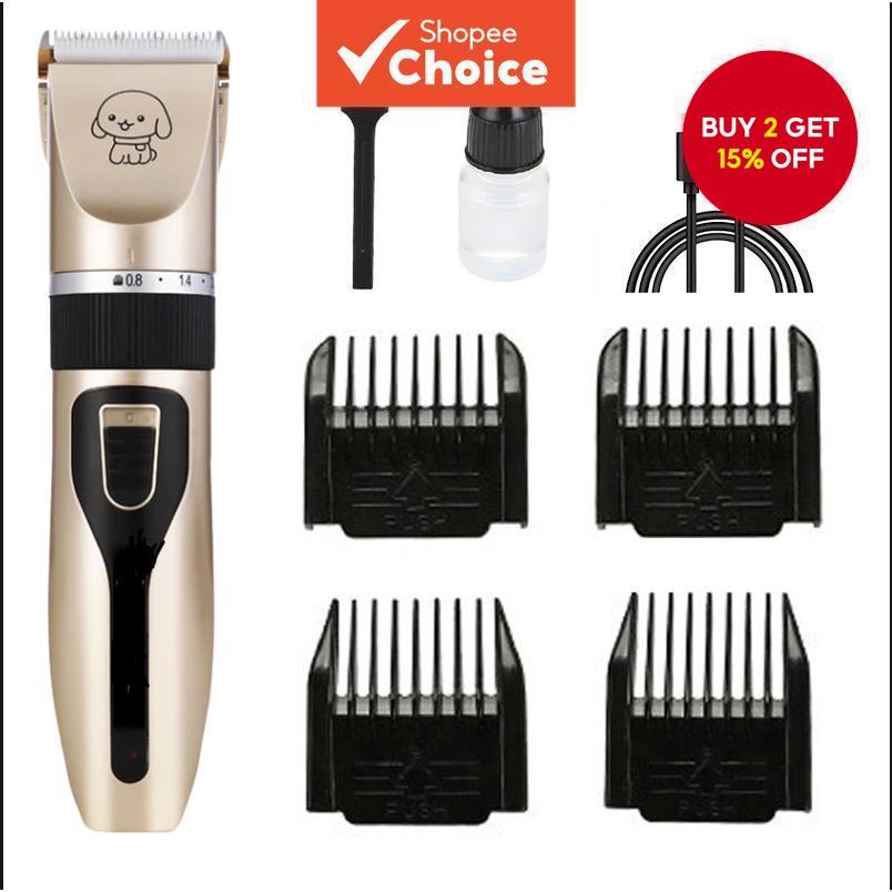 Razor for Dog 7 -piece set Pet Groomer Rechargeable Pet Cat Dog Razor ...