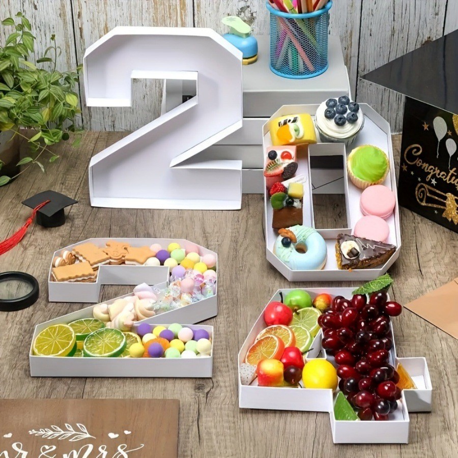 2024GRAD Candy Box Letter Snack Box Creative Graduation Fruit Platter ...