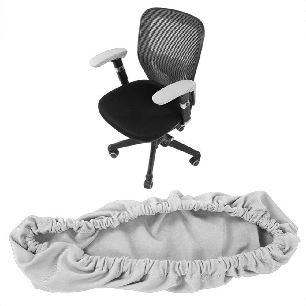1 Pair Knitted Elastic Fabric Chair Armrest Covers Office Wheelchair ...