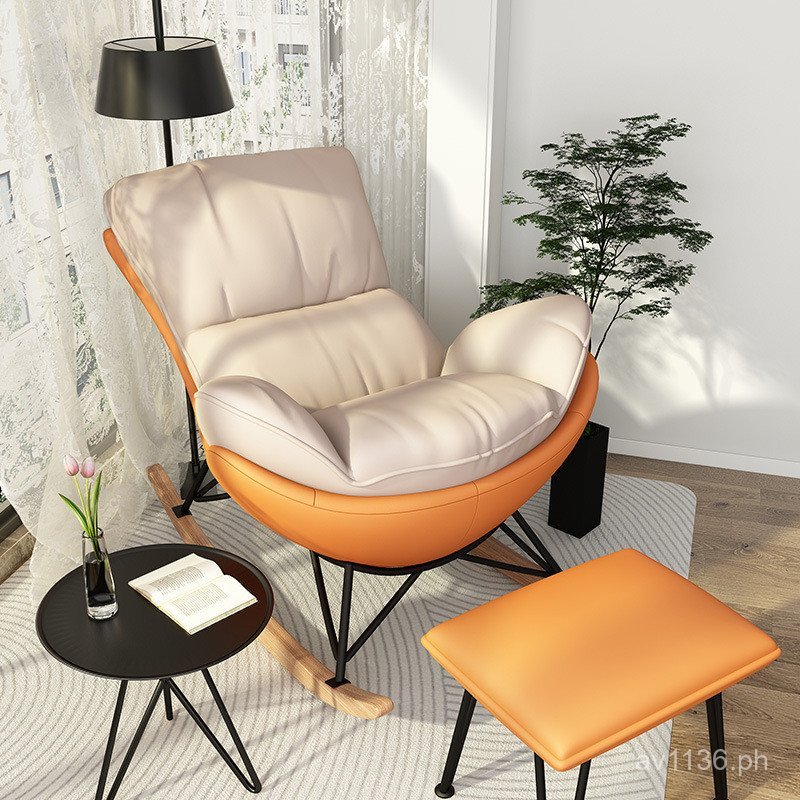 Jiajia Changwo Snail Balcony Sofa Rocking Chair Single Recliner Lazy ...