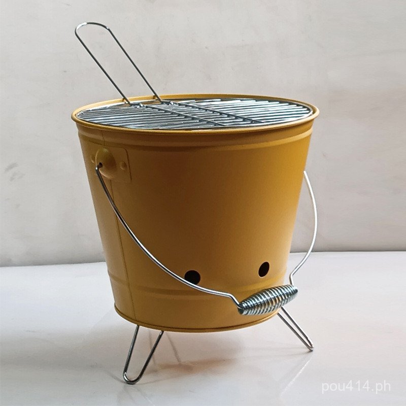 Grill BBQ Grill Camping Grill Round Small Portable Camping Small ...