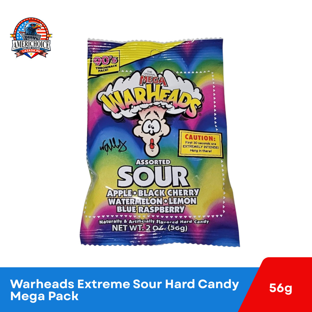 Warheads Extreme Sour Hard Candy 56g Mega Pack – USA Imported Assorted ...