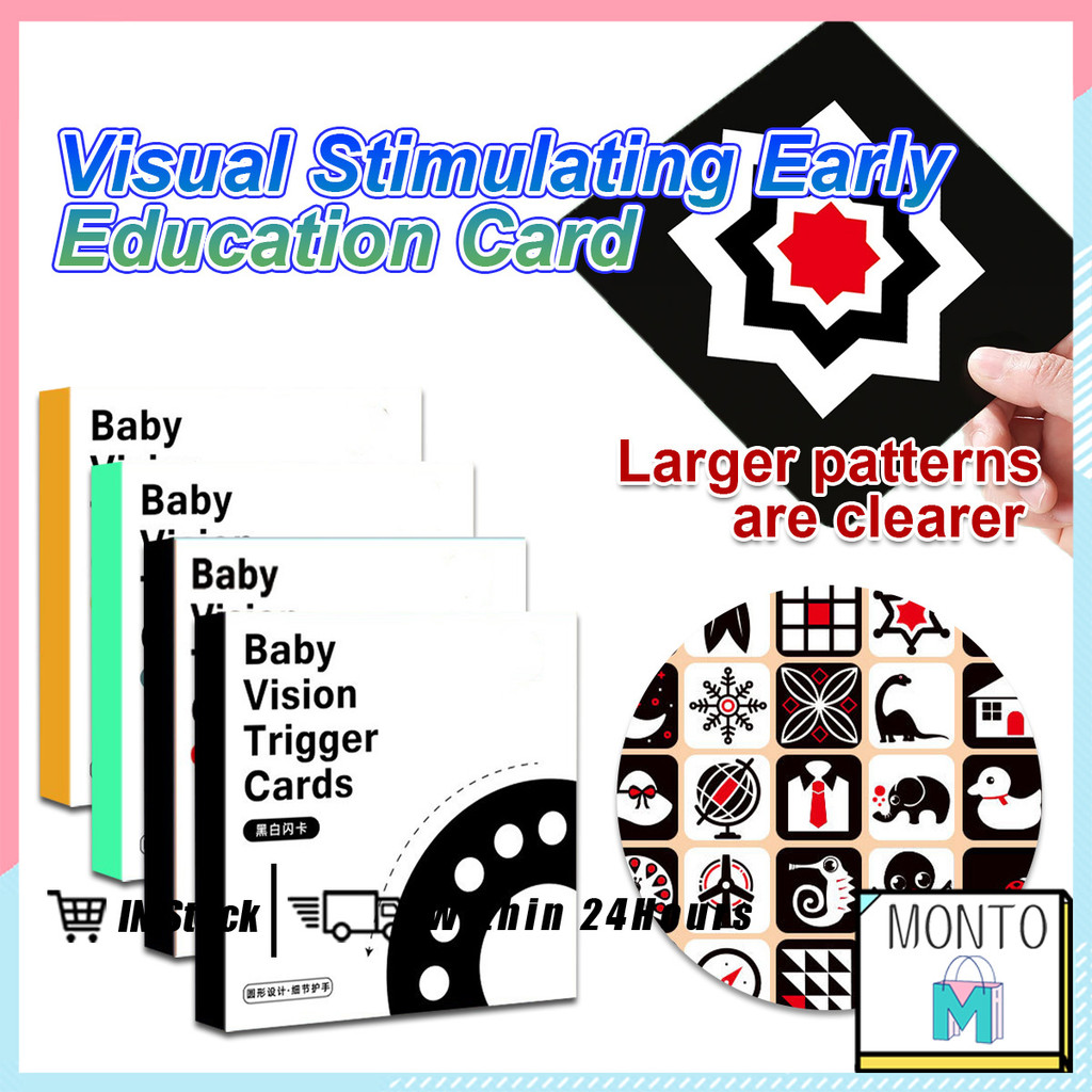 Flash Cards Educational Baby Visual Stimulation Cards For Toddlers ...