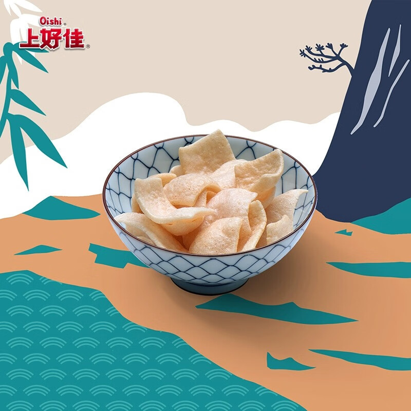 Shanghaojia Fresh Shrimp Chips Shrimp Strips 0g Bag Onion Rings Puffed ...