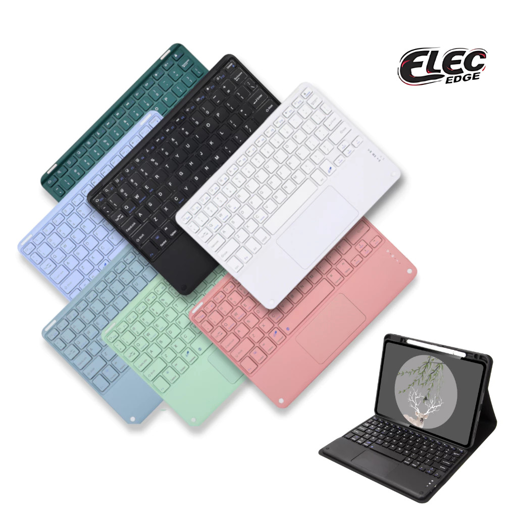 Wireless Trackpad Keyboard Mini for Tablet Laptop and PC with TYPE C ...