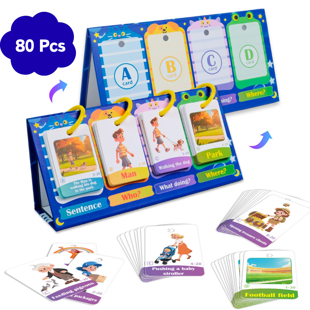 Sentence Construction English Cards for Kids Learning Mixing &matching ...