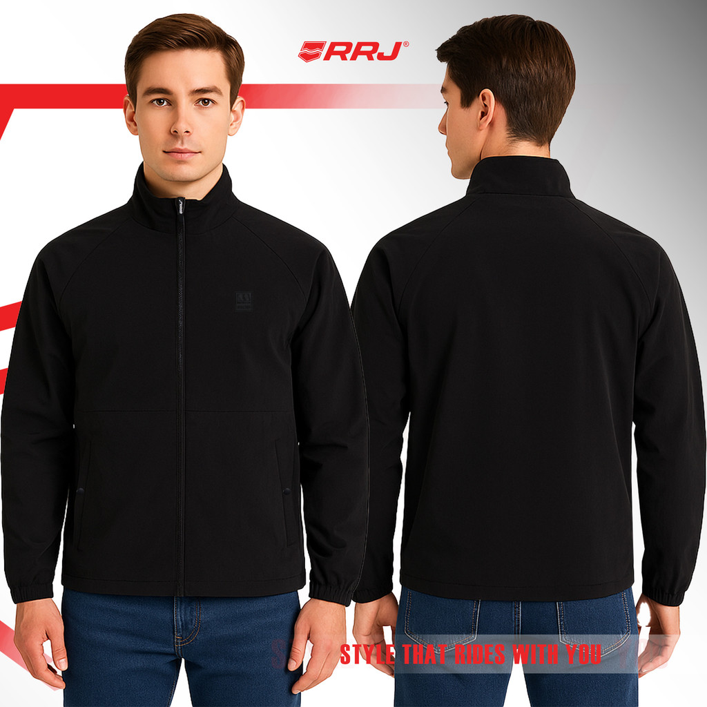 RRJ Men's Basic Jacket Regular Fitting 187419 (Black) | Shopee Philippines