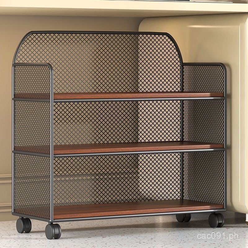 Movable Storage Rack Under Desk Bedroom Bookshelf Multifunctional File ...