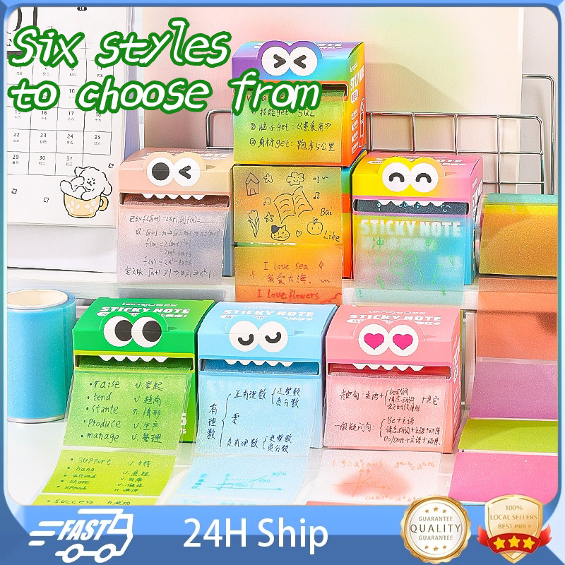 Aesthetic Pearlescent Transparent Pull-Out Sticky Notes | Dopamine ...
