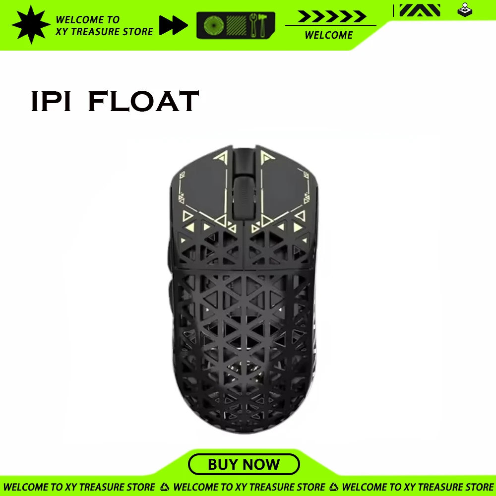 Float Gaming Mouse Bluetooth Wireless 3-mode Paw3395 8k Carbon Fibre ...
