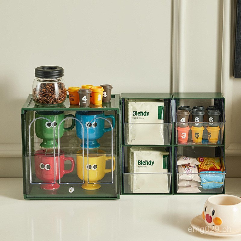Water Cup Holder Display Rack Storage Rack Transparent Tea Cup Desktop ...