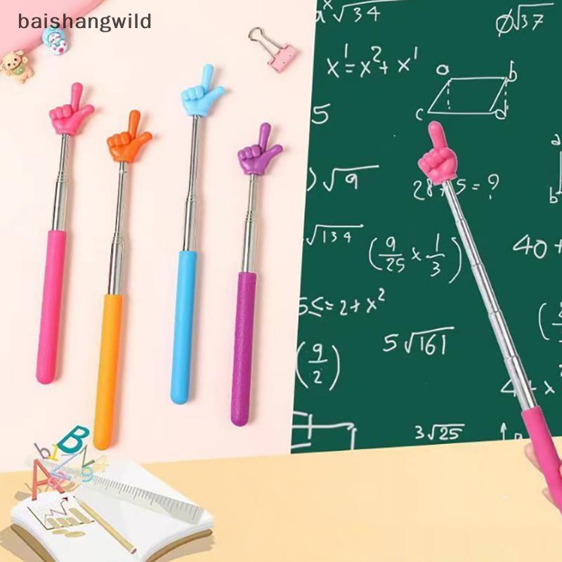 BASD Retractable Teacher Pointer Finger Design StainlessSteel ...