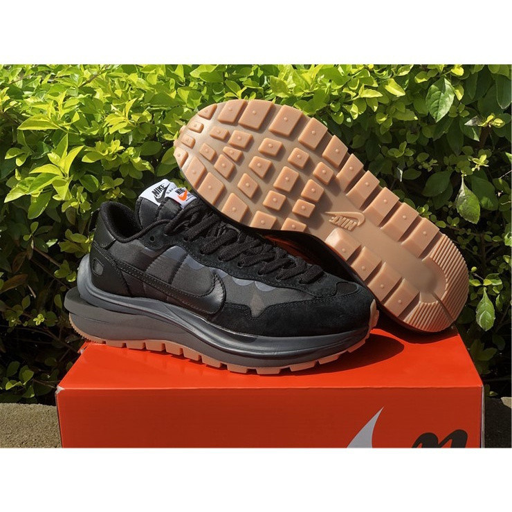 2021 Sacai x Nike vaporwaffle black gum shoes DD1875-001 sports running ...