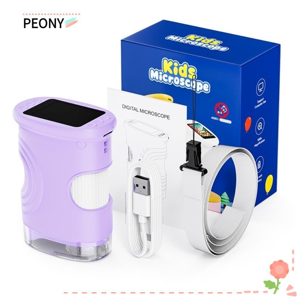 PEONYPH Handheld Microscope for Kids, 1000X HD Kids Microscope, Mini ...