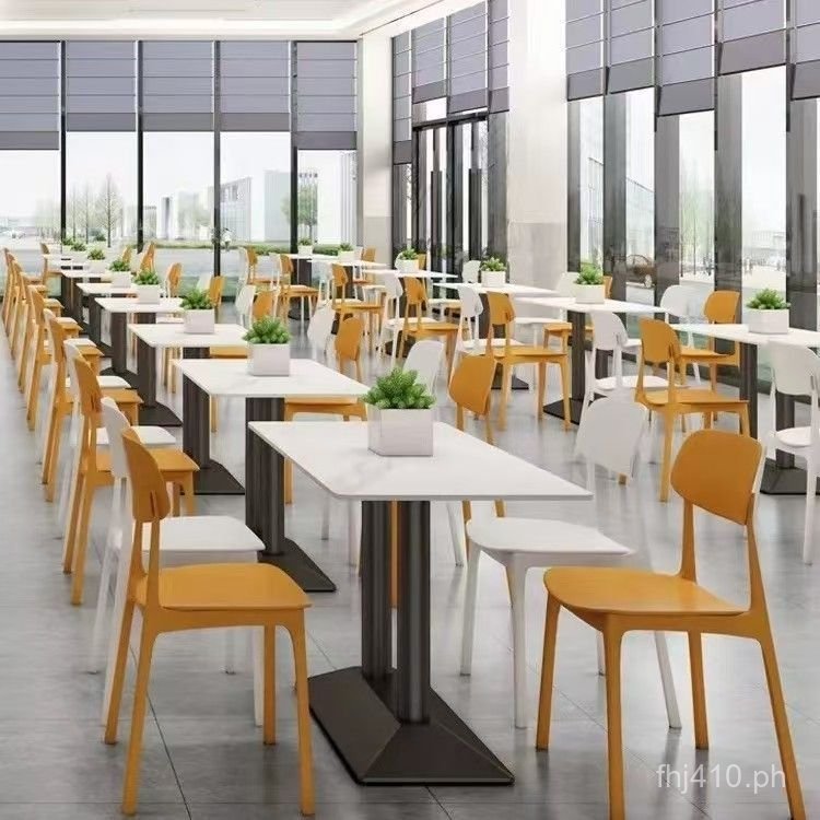 Fast Food School Burger Noodle Restaurant Dining Tables and Chairs ...