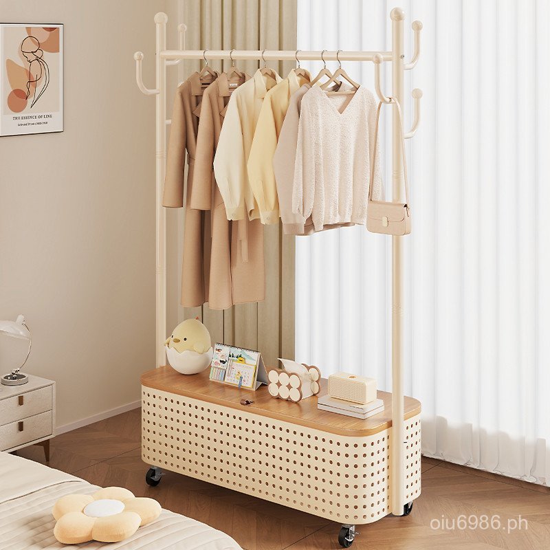 Movable Floor-Standing Balcony Rack Clothes Rack Household Clothes Rack ...