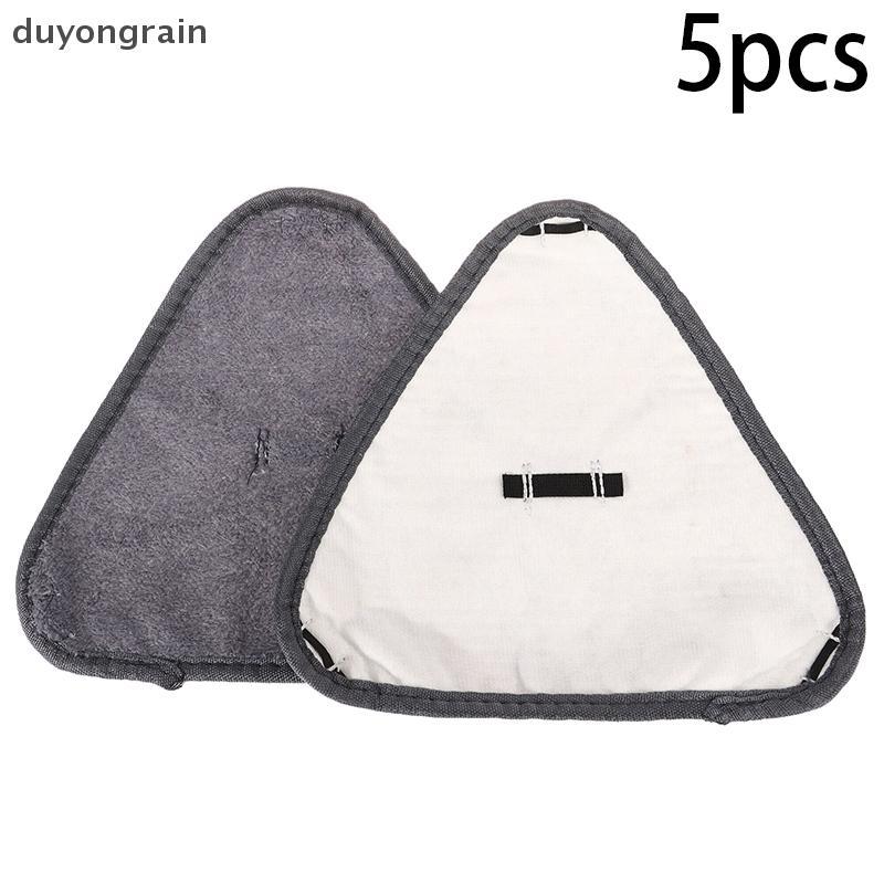(duyongrain) 5Pcs Triangle Microfiber Cloth Dust Mop Replacement Head ...