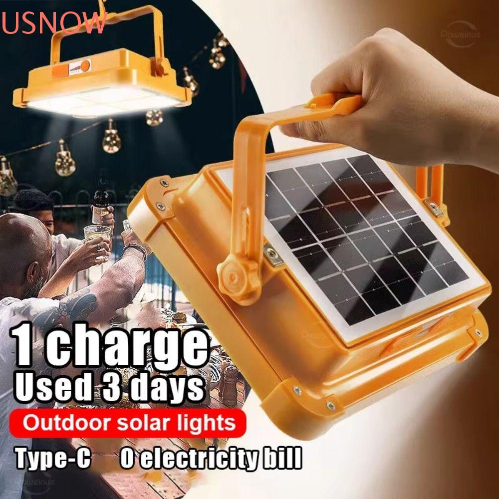 USNOW Solar Rechargeable Camping Light, Magnet Base 20000mAh LED ...