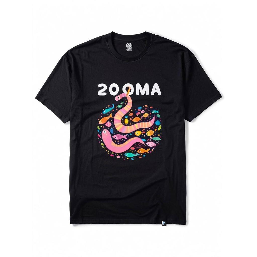 YCJ Cyc Mens Graphic T-Shirt - Bold ZOOMA Snake Design, Heavyweight ...