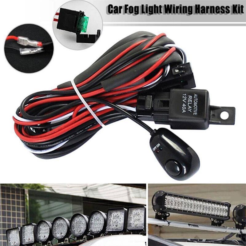 [DRH]12V 40A Remote Control Wiring Harness Strobe Switch Relay LED Fog ...
