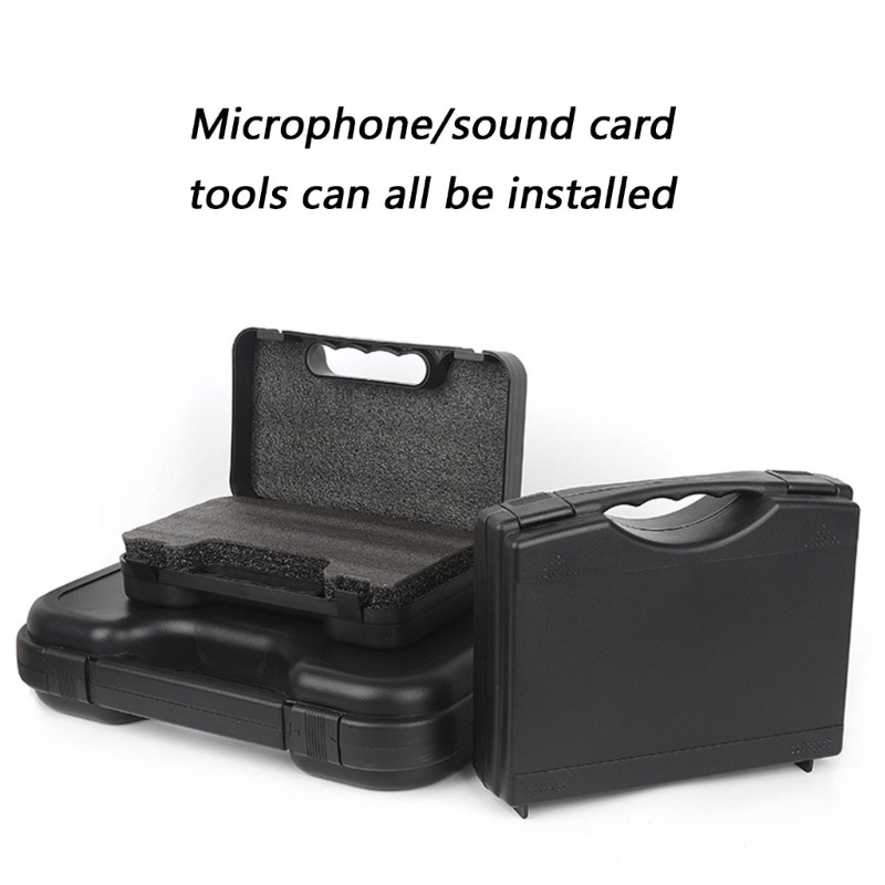 Sha Upgrades Microphone Carrying Case with Adjustable Compartments for ...