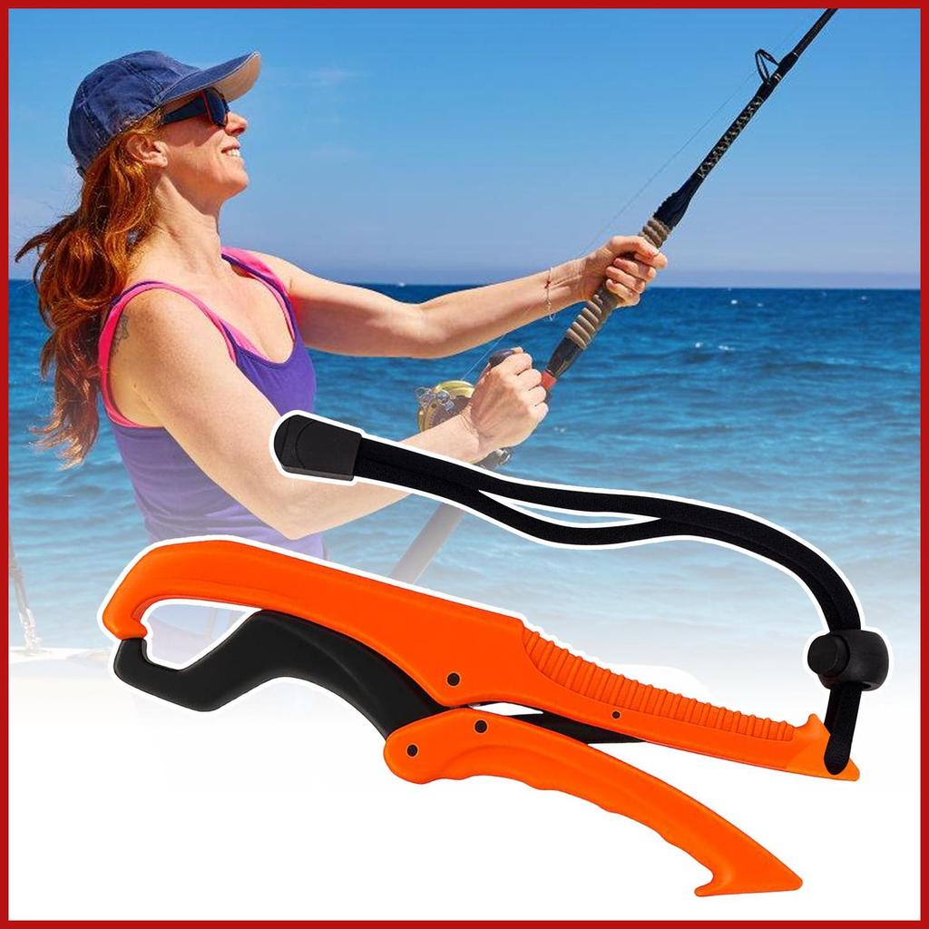 Fish Lip Gripper Saltwater Floating Catfish Mouth Pliers With Lanyard ...