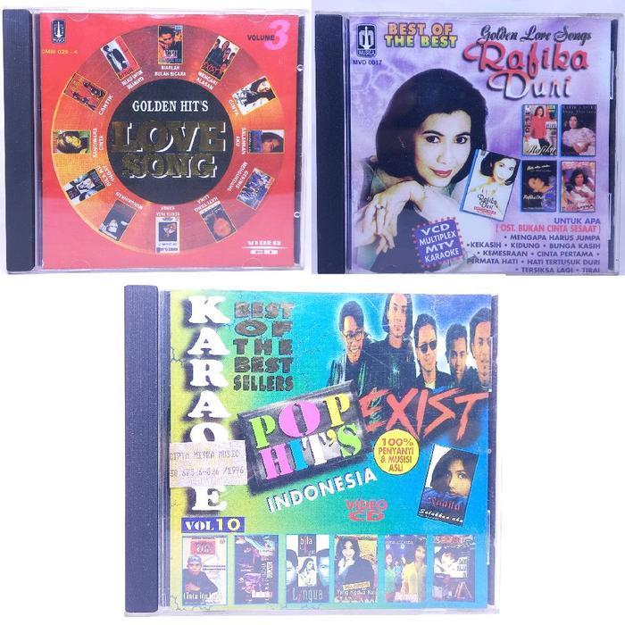 VCD original Indonesian music singer - compilation & band pop rock slow ...