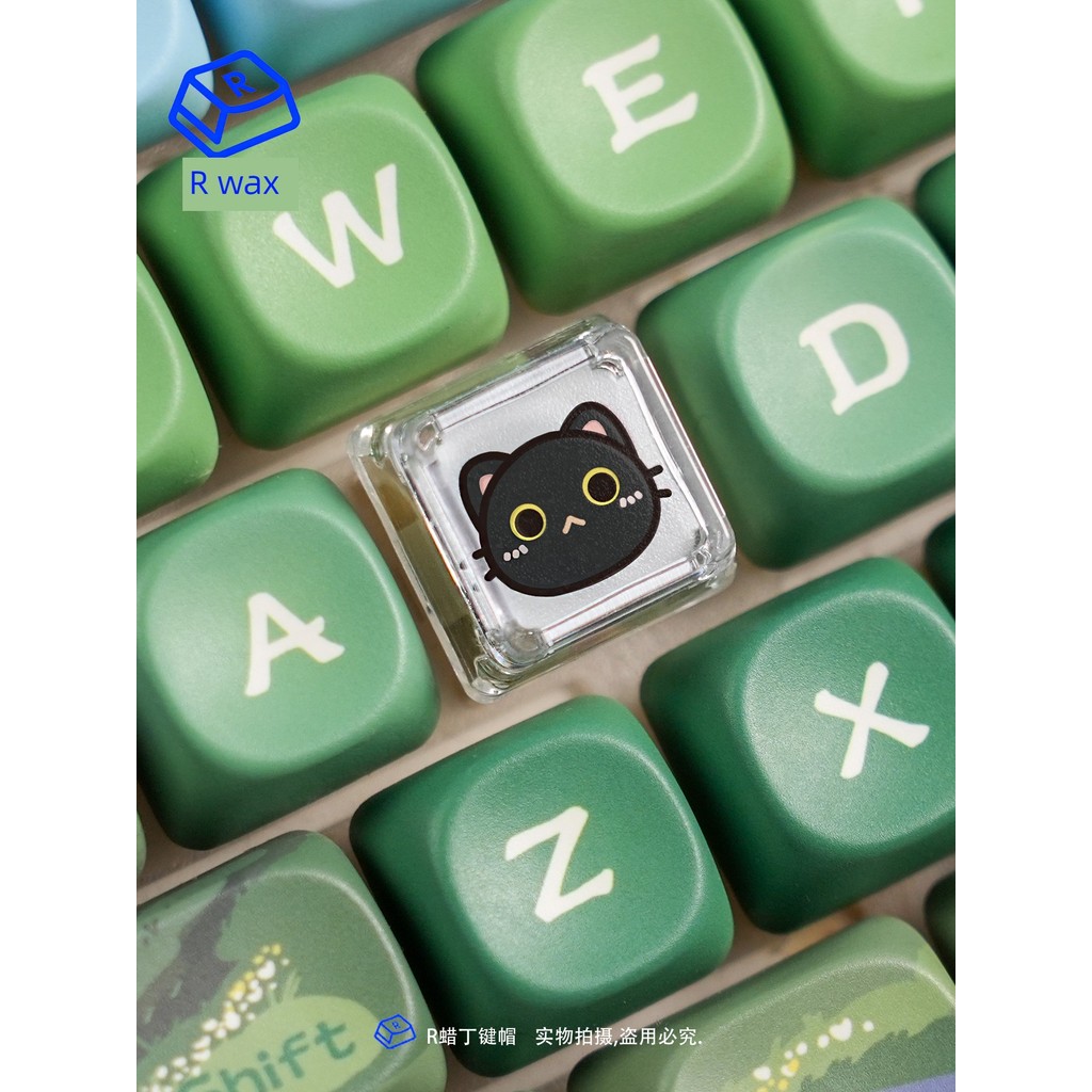 keycaps custom keycaps Kitten Cat Head Cat Claw Pixel Meow Team Cute ...