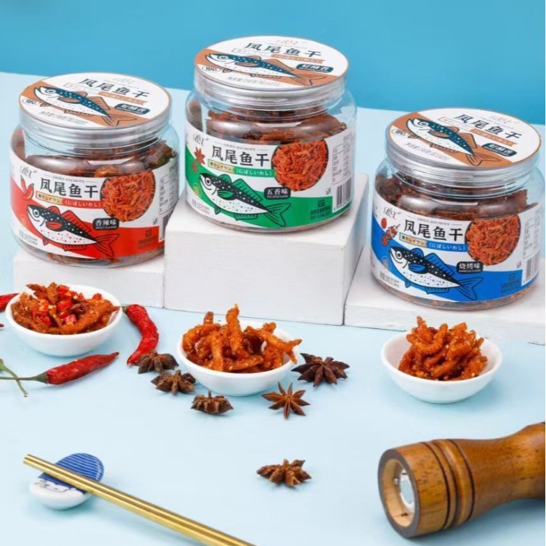 Boxiang 158g Dried Phoenix-Tail Fish Spicy Spiced Barbecue Flavor Ready ...