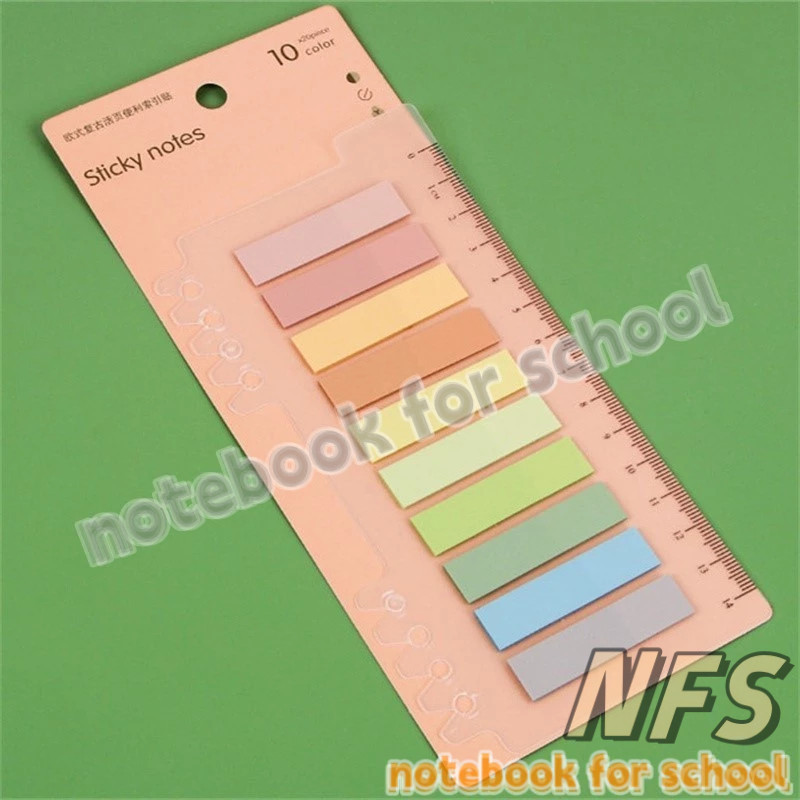 NFS Morandi Sticky Note Tab 200Pcs Light Writable Index Annotation ...